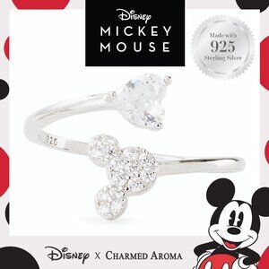 Disney Mickey Mouse ring, 925 Sterling Silver Charmed Aroma
